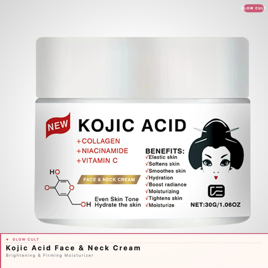Kojic Acid Face & Neck Cream — Brightening & Firming Daily Moisturizer
